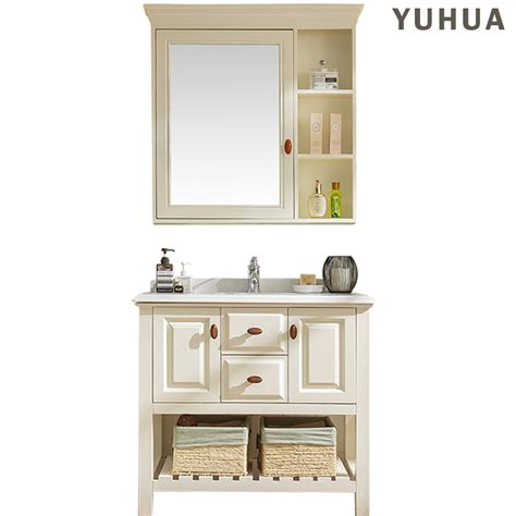 Wholesale Solid Wood Bathroom Vanity Cabinet With Mirror Yh Vc5011