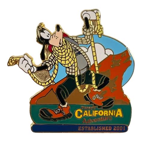 Disney Trading Pin Goofy California Adventure Established 2001 Grizzly