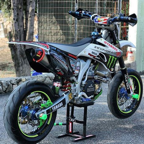 2005 yamaha yz450f supermoto suspension valved & tuned by epic motosports 4 speed with slipper clutch braking front culiper & rotor with oversizede maste r cylinder new dna wheels & hubs metzeler drift sm tires in. @twowheeldreaming on Instagram: "Some #motard love to ...