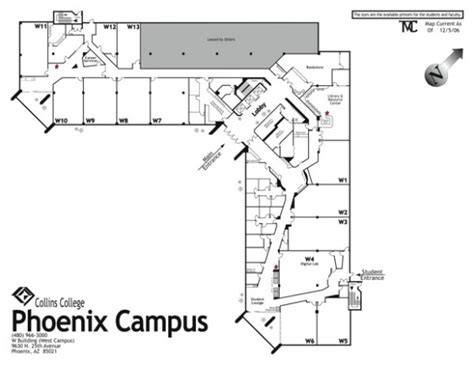 Phoenix College Map Of Phoenix College Campus
