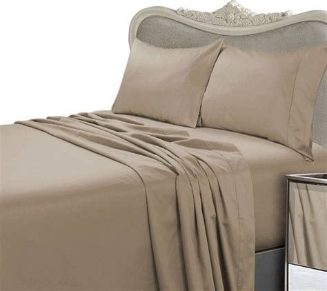 1500 Thread Count Egyptian Cotton Solid Bed Sheet Set Contemporary