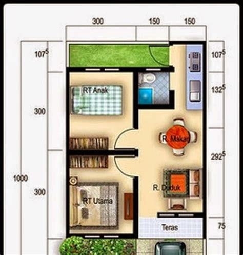 Desain interior rumahh type 36. 70 Desain Rumah Sederhana 1 Lantai Type 36