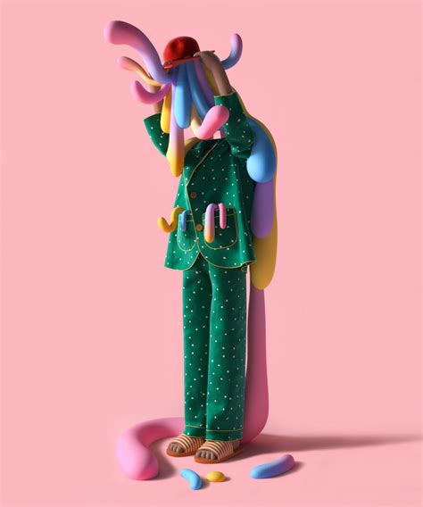 3d Illustrations And Character Design By Uv Zhu Daily Design