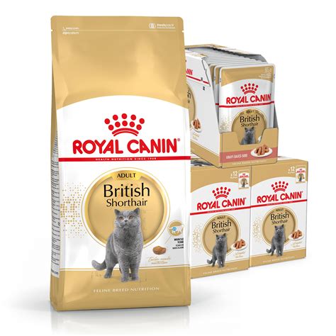 Royal Canin Bundle British Shorthair Adult Wet And Dry Cat Food 10999