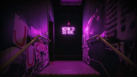Purple Neon Sign Hd Wallpaper 4k Ultra Hd Hd Wallpaper