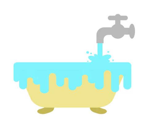 If parts of the overflow drain are loose, clogged or corroded, replace the entire. Overflowing Water Illustrations, Royalty-Free Vector ...
