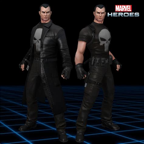 Marvel Heroes The Punisher Modern Trenchcoat By Caxuchiha On
