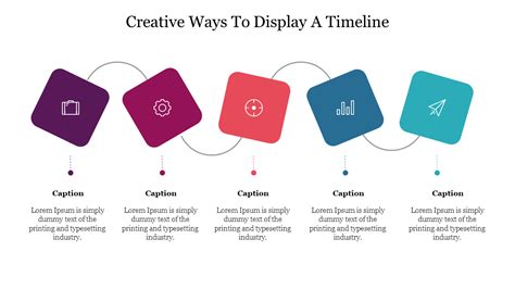Download Creative Ways To Display A Timeline Ppt Slide