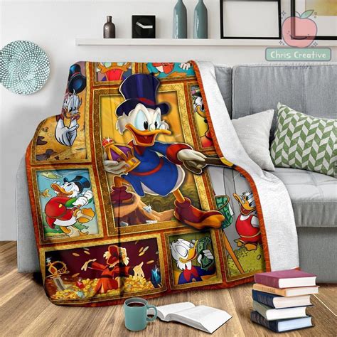 Handmade Cute Donald Duck Fleece Blanket Disney Characters Etsy