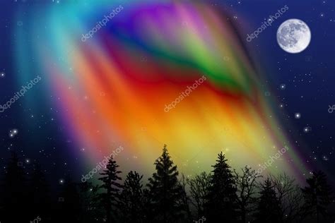 Pictures Ionosphere Colorful Aurora Borealis — Stock Photo