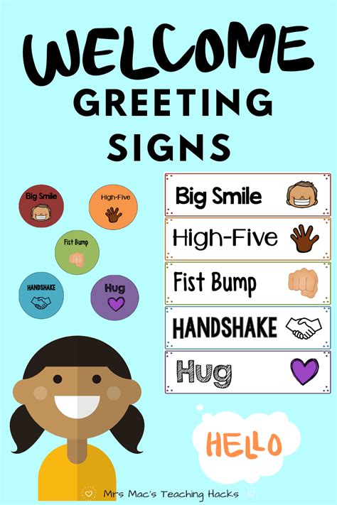 Welcome Greeting Signs Greeting Sign Classroom Culture Greetings