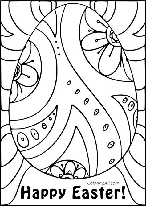 Coloring pages for kids of all ages. 12 free printable Easter Card coloring pages in vector ...