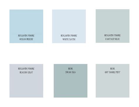 Color Ideas Blue Painted Walls Light Blue Grey Paint Shades Of Grey