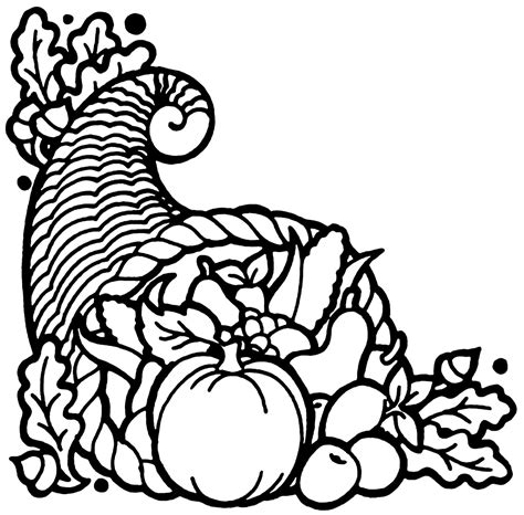 Thanksgiving Images Clip Art Black And White 10 Free Cliparts