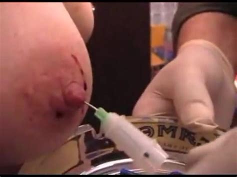 Girl Gets Lots Of Needles In Her Areola And Nipple RatedGross