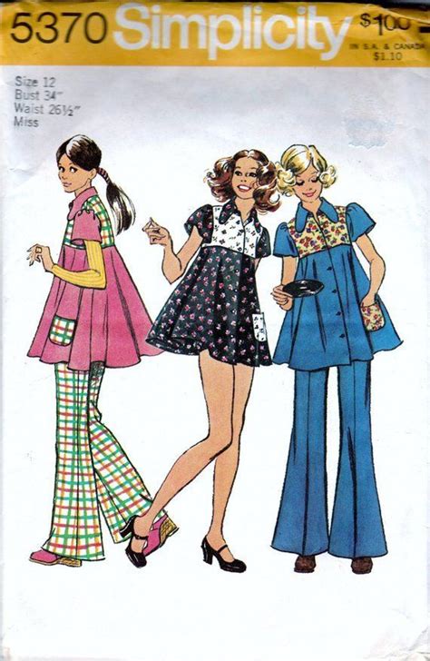 Sewing And Needlecraft Sewing Complete Uncut Vintage Sewing Pattern 1970s