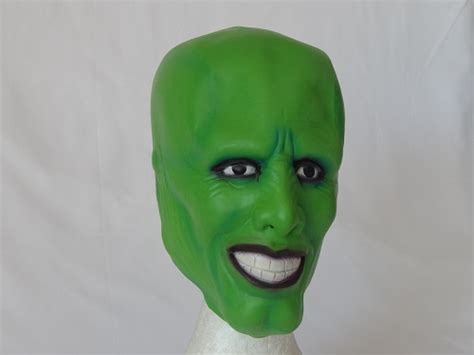 The Mask Jim Carrey Over Head Latex Mask 1994 Movie Cosplay Green Abracadabra Fancy Dress