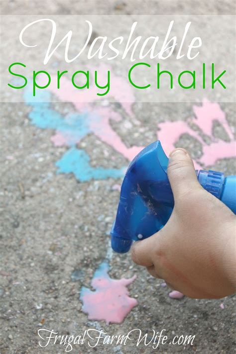 Diy Washable Chalk Spray Paint Frugal Farm Wife Spray Chalk Chalk