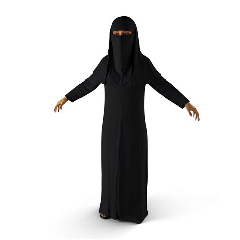 Arabian Woman In Black Abaya 3d Model 3d Model 149 Unknown 3ds C4d Fbx Ma Obj Max