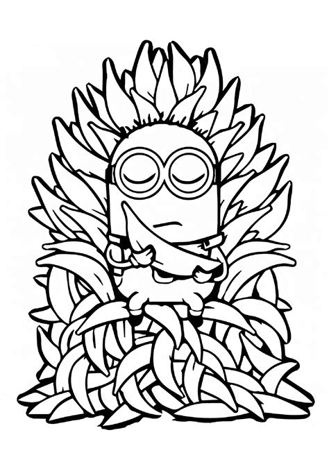 Minions Coloring Pages To Print For Kids Minions Kids Coloring Pages