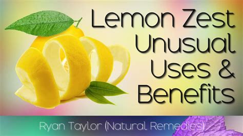 Lemon Zest Benefits And Uses Lemon Peel Youtube