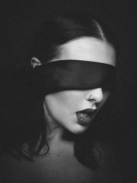 Woman Wearing Blindfold Dark Beauty Dark Beauty Photography Dark