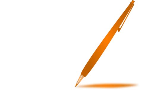 Orange Pencil Clip Art At Vector Clip Art Online Royalty