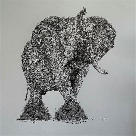 Fabulous. .!! Great job From: @frandest00 - Elefante con la trompa en