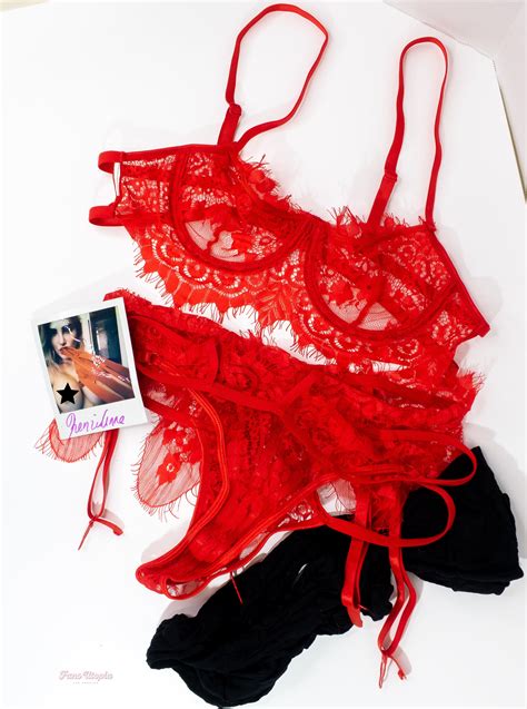 kenzie anne complete red lace lingerie set fans utopia