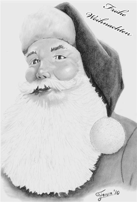 Santa Claus Pencil Drawing By Anirafarina On Deviantart