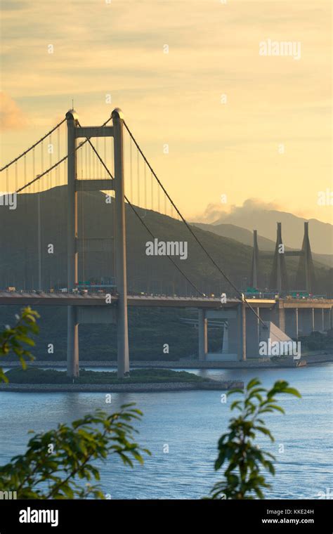Tsing Ma Bridge Tsing Yi Hong Kong China Stock Photo Alamy