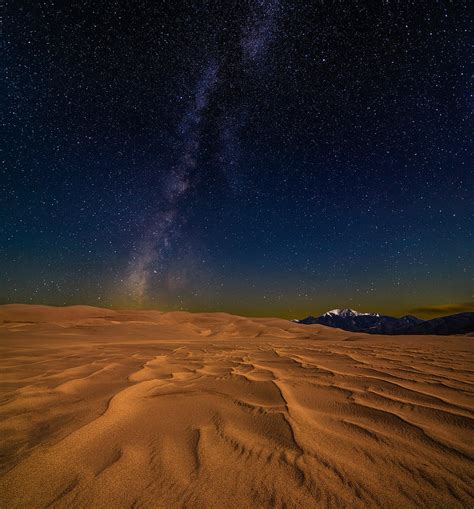 Great Sand Dunes At Night Photograph By Michael Flaherty