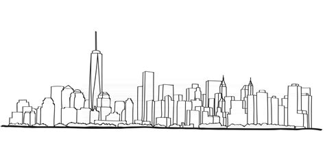 Free Hand Sketch Of New York City Skyline 2929460 Vector Art At Vecteezy