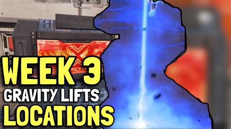 All Gravity Lifts Locations Week 3 Wee Experiment Apex Legends
