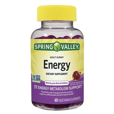 Spring Valley Energy With Caffeine Vegetarian Gummies 60ct Walmart