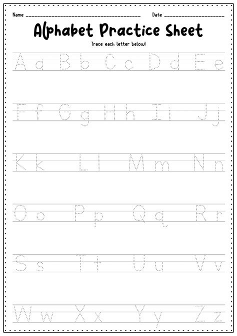 Alphabet Practice Printable