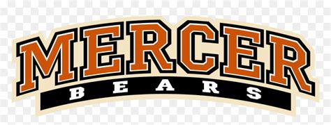 Mercer Bears Wordmark Mercer University Basketball Logo Hd Png