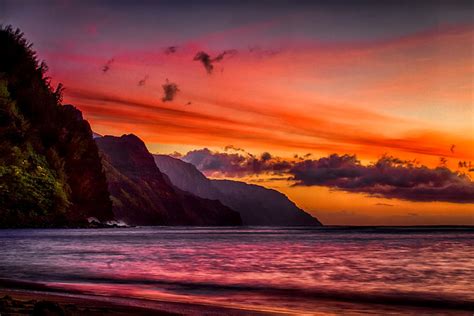 Kauai Napali Sunset 1 Photograph By Mike Neal Fine Art America