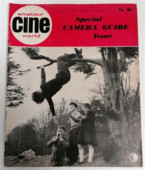 Magazine Vintage Amateur Cine World Film Making Magazine Date April 12th 1962 Eur 407