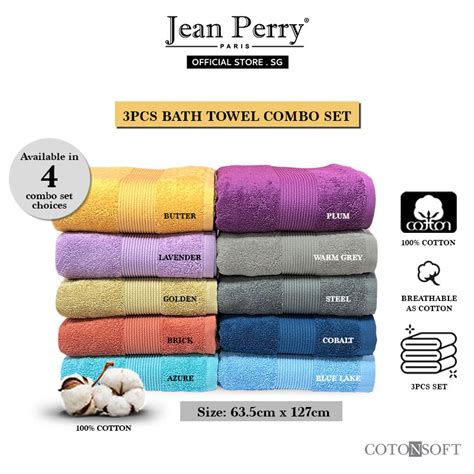 Cotonsoft Oscar 3pcs Set Cotton Bath Towel I Towel I Bathroom Towel I