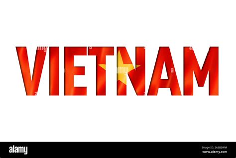 Vietnamese Flag Text Font Vietnam Symbol Background Stock Photo Alamy