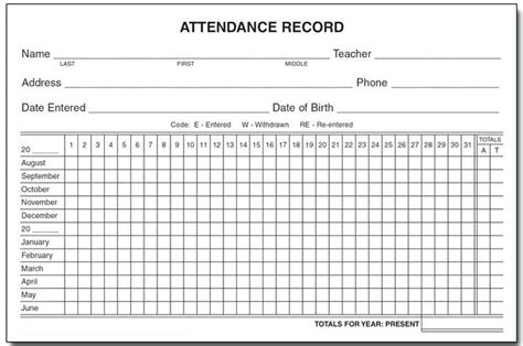 Attendance Sheet 2022 Example Calendar Printable
