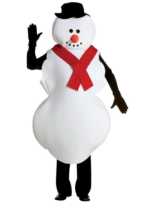 Mr Snowman Adult Costume One Size 42 48