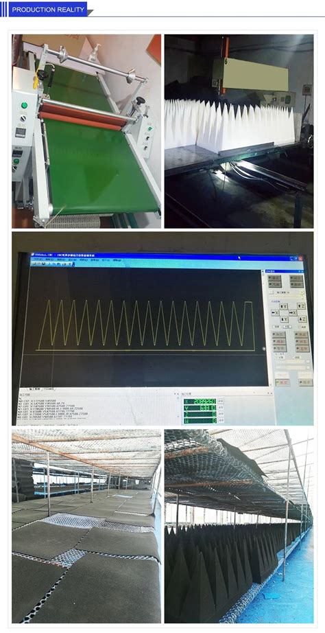 High Absorption Microwave Absorber For Rf Shielding Anechoic Chamber