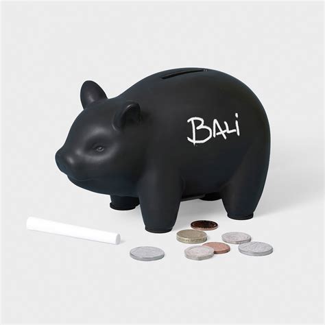 Capitalist Pig Chalkboard Piggy Bank Luckies