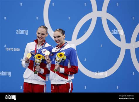 Kolesnichenko Svetlana Romashina Svetlana Roc Gold Medal During The