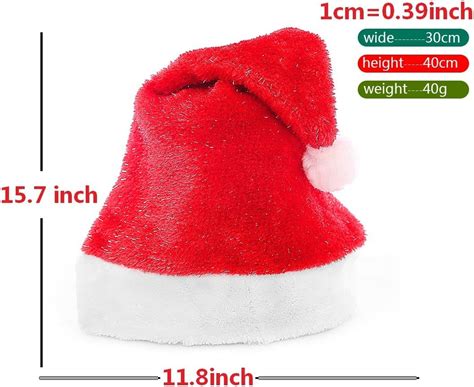 Kissria Traditional Red And White Official Plush Santa