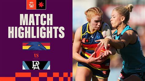Adelaide V Port Adelaide Highlights Round 1 2023 Aflw Youtube