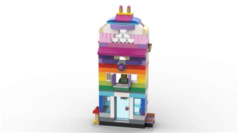 Lego Moc 10715 Rainbow Doll House By Lenarex Rebrickable Build With