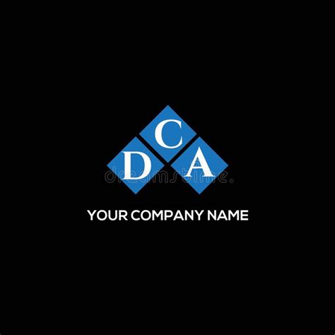 Dca Letter Logo Design On Black Background Dca Creative Initials